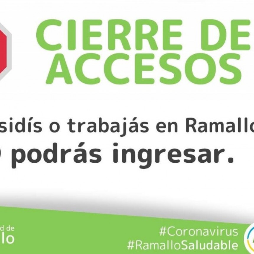 RAMALLO CERRÓ LOS ACCESOS AL DISTRITO 