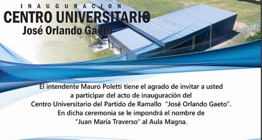 INAUGURACION DEL CENTRO UNIVERSITARIO 