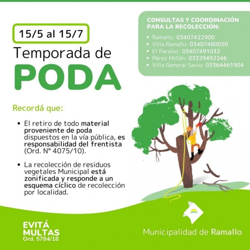 TEMPORADA DE PODA