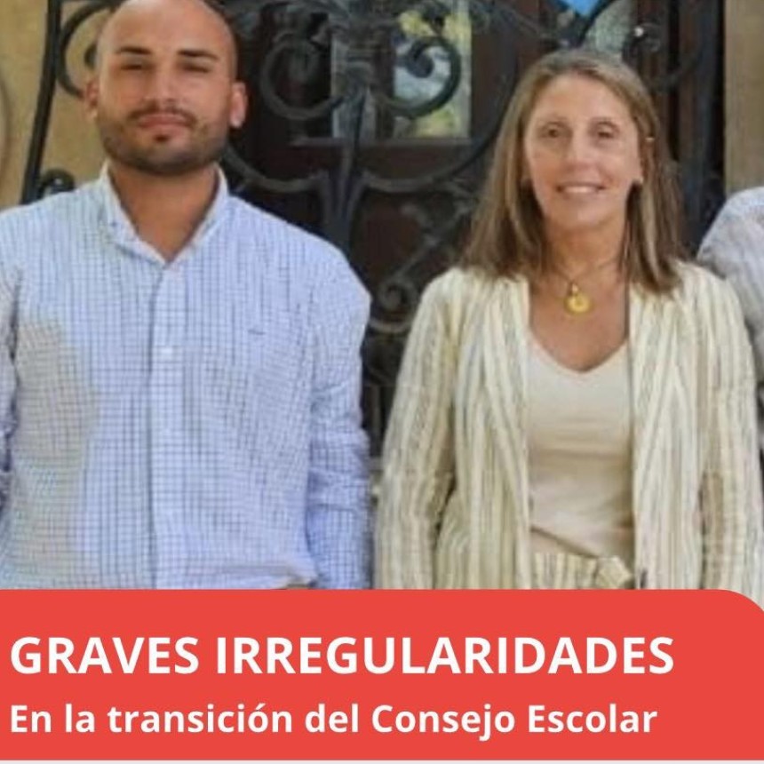 CONCEJO ESCOLAR RAMALLO / DENUNCIAN IRREGULARIDADES DE LAS AUTORIDADES ANTERIORES