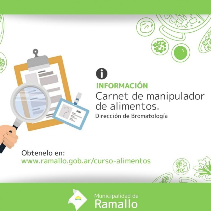   CARNET DE MANIPULADOR DE ALIMENTOS Las personas que trabajen en procesos de alimentos deberán obtener el correspondiente carnet.