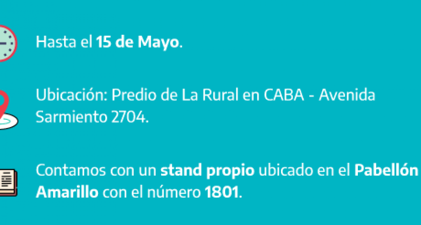 TE ESPERAMOS EN LA FERIA DEL LIBRO