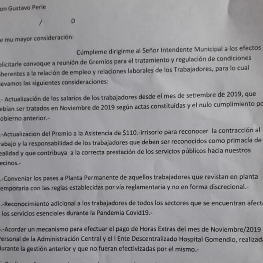 REUNIÓN POR PARITARIAS MUNICIPALES