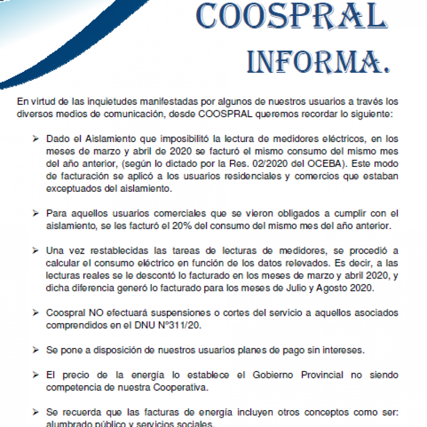 COOSPRAL INFORMA