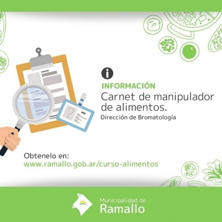 CARNET MUNICIPAL DE MANIPULADOR DE ALIMENTOS