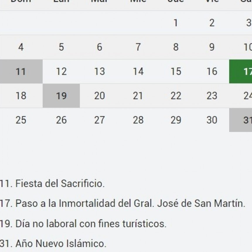 FIN DE SEMANA LARGO