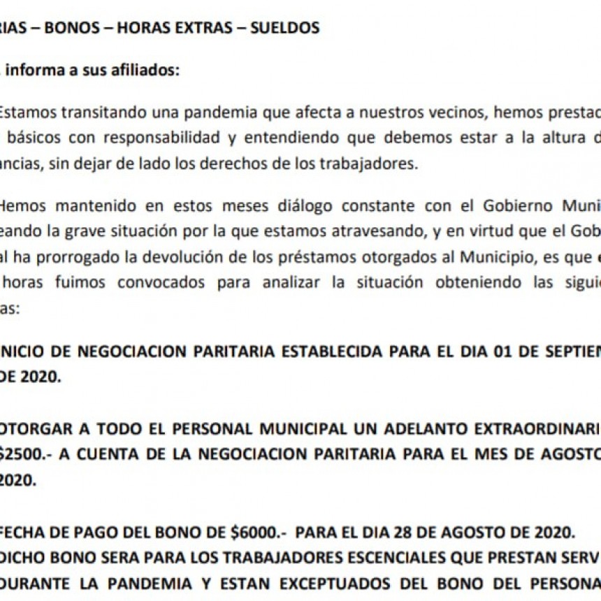 COMUNICADO