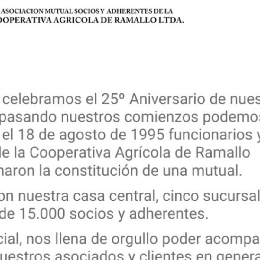 25° ANIVERSARIO DE MUCOOP